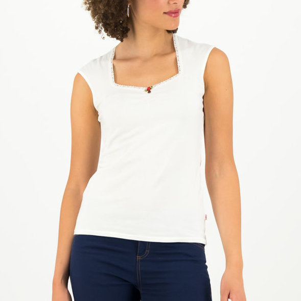 BLUTSGESCHWISTER Romance Top - Simply White