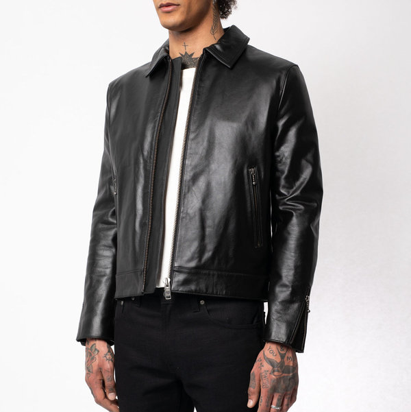 NUDIE Eddy Leather Jacket - Black