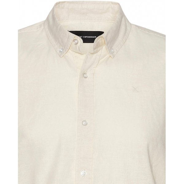 CLEAN CUT Shirt Linen 1/2 - Ecru