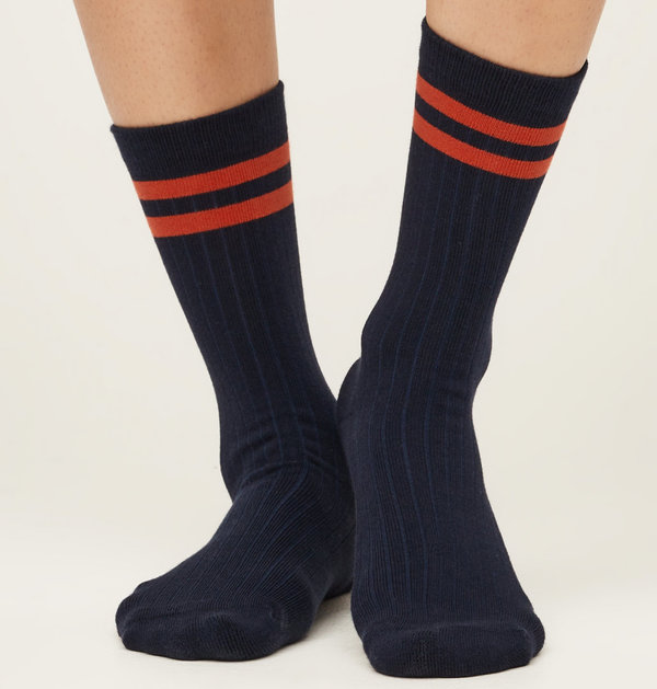 THOUGHT Rugby Stripe - Navy