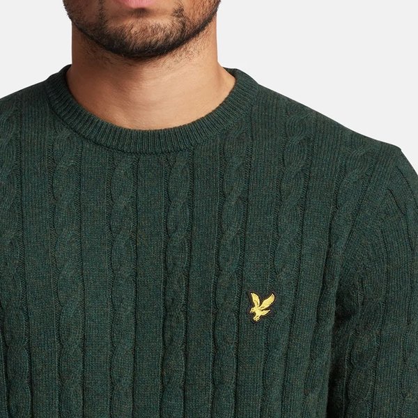 LYLE & SCOTT Cable Knit - Mid Grey Marl