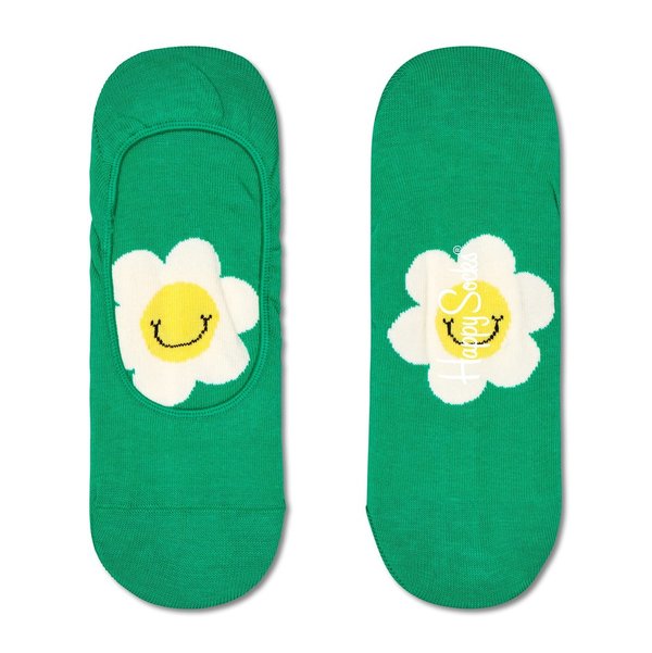 HAPPY SOCKS Smiling Daisy Liner - Green